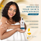 Pili Arnica Cream 8.4 oz. Deep Hydration & Soothing Relief for Dry, Rough Skin & Discoloration. Lightweight Face, Hand & Body Moisturizer, Non-Greasy & Fast Absorbing