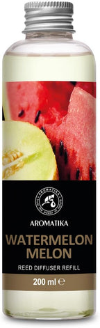 Watermelon & Melon Refill Reed Diffuser 6.8 Fl Oz - Room Diffuser Refill - Home Fragrance - Room Freshener - Fresh and Long Lasting Fragrance