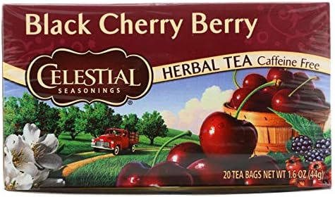 CELESTIAL SEASONINGS HERB TEA,BLK CHERRY BERRY, 20 BAG