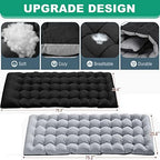 LILYPELLE Portable Folding Cot Bed, Adjustable 5-Position Adults Reclining Chaise with Pillow, Outdoor Portable Lounge Chair Sleeping Cot for Camping, Pool, Beach, Patio