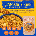 Truly Indian Bombay Biryani Rice 6-Pack | Long-Grain, Aged Basmati Rice | Authentic Traditional Indian Food, Rice Dishes Made With Locally Grown Ingredients | Ready to Eat, Vegan, Microwaveable Meal