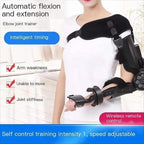 Elbow Joint Recovery Device, Stroke Rehabilitation arm Elbow Protector, Hemiplegia Robot Training Device, hinged Elbow Support arm Exerciser with Remote Control and Intelligent Timing(Right)