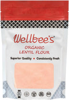 Wellbee's Red Lentil Flour, Gluten Free, Vegan, SCD Approved - Pre-soaked & Pre-rinsed - Flour Alternative - 1 LB - High Protein