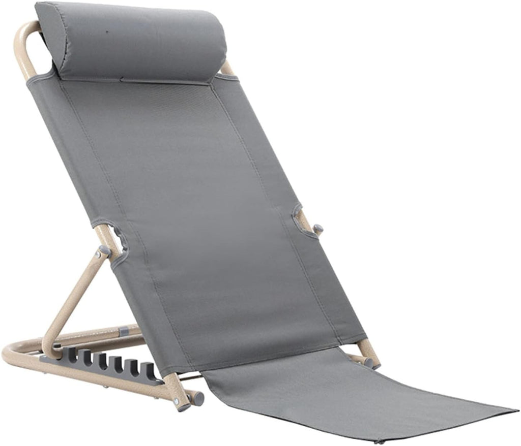 Bed Back Rest Adjustable Angle, Mobility Disability Support Aid,Sit Up Or Reclined Position, Includes Head Pillow, Read, Eat, Watch TV in Bed, for Eldery, Disabled, & Injured,Grey