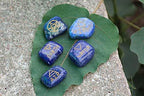 Jet International Jet New Lapis Lazuli 5 Element Tumbled Stones Genuine Free Booklet Crystal Therapy Image is JUST A Reference.