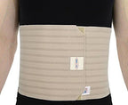 ITA-MED Men's Breathable Elastic Abdominal Binder for Post-Surgery Recovery & Umbilical Hernia Support, 9” Wide, Body-Shaping Effect, Made in USA, Beige (Small)