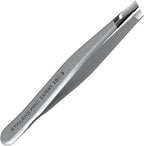Staleks Pro Eyebrow Tweezers Expert 10 Type 3 – Wide Beveled Edges– Professional Stainless Steel Tweezer – Precision Hair Removal – Comfortable Grip – Manual Sharpening