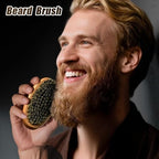 Beard Brush Beard Comb Set for Men Dad: Beard Care Kit Mens Gifts, Natural Boar Bristle Brush Pear Wood Comb, Great for Travel Facial Hair Grooming as a Styling Tool, Growth, Detangles, Shine