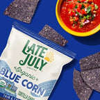 Late July Blue Corn Organic Tortilla Chips, 10.1 Oz Bag