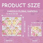 20 Pack Paper Napkins for Decoupage ， Decoupage Napkins Cocktail Decorative Paper for Birthday Party Beautiful Gorgeous, 20 styles of decorative paper (Style 1)