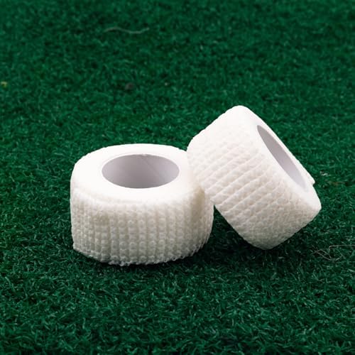 2 Rolls Golf Finger Tape for Protection, 1 Inch x 4.4 Yards All Weather Non-Sticky Sports Tape Waterproof Golfers Hand Wrap for Fingers