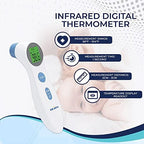 Sejoy Forehead Thermometer, Infrared Thermal Scanner for Body Temperature, Thermometer for Adults and Kids with Fever Alarm, 2-in-1 Contactless Thermometer
