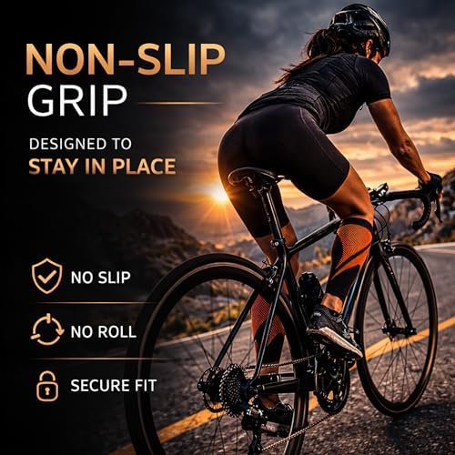 CompressionZ Calf Compression Sleeves for Men & Women | Running Shin Splint Support - Footless Socks Varicose Pain Relief
