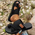 Orthopedic Sandals for Women 2026 Comfortable Spring Shoes Beach Flip Flops Casual Mesh Flats Toe Ring Slippers