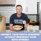 Care Free Kitchen Plain Penne 8oz (3 Pack) Keto Pasta Noodles, 20g High Protein, Low Carb 2g Net Carbs, 26g High Fiber