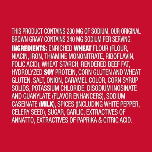 McCormick 30% Less Sodium Brown Gravy Mix, 0.87 oz