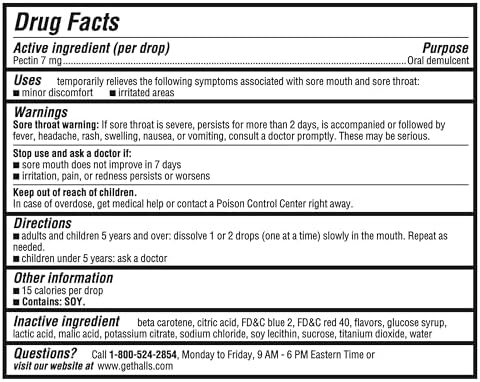 HALLS Throat Soothing Creamy Strawberry Throat Drops, 70 Drops