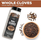 Fresh Finest Cloves Whole 10.22oz - Premium Quality Whole Cloves - All-Natural, Non-GMO, Gluten-Free, Kosher - Perfect for Baking, Cooking, and Beverages
