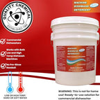 Quality Chemical Heavy Duty Liquid Alkaline Commercial Dishwasher Detergent - Industrial-Grade - Dissolves Food Stains, Grease, Grime and Residue - No Pre-Rinse - Ready-to-Use 5 Gallon Pail (640-oz)