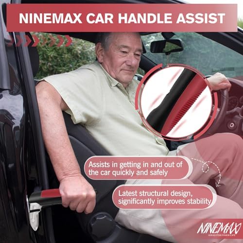 Car Door Handle for Elderly Car Handle Assist Support, Auto Grab Handles, Portable Car Door Cane for Seniors, Handicap (1 pc)