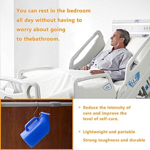 Men's urinals for Men 2000 ml Super Large Capacity Portable Male Urine Cups Hospital Bed with lid Pee Bottles for Men (Pack of 1)