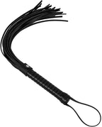 20 Inch Black Faux Leather Whip, Equestrian Horse Flogger Horse Riding Crop Whip, Spanking Flogger for Cosplay BDSM Bedroom Play Adult Sex Toy for Couples Flirting Bondage Punish