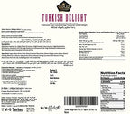 Cerez Pazari Turkish Delight With Rose, Orange, & Lemon Flavors, Gourmet Medium Size Snacks Gift Box, Traditional Confectionery Loukoumi, Vegan Candy Dessert Lokum, No Nuts, 16 oz.