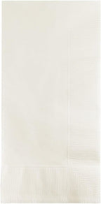 Creative Converting Touch of Color 2-Ply 50 Count Paper Dinner Napkins, White