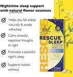 Bach Rescue Sleep Liquid Melts, Natural Orange Vanilla Flavor, Natural Sleep Aid, Stress Relief, Homeopathic Flower Essence, Free of Melatonin, Non-Alcohol, 3 Pack, 28 Count Each