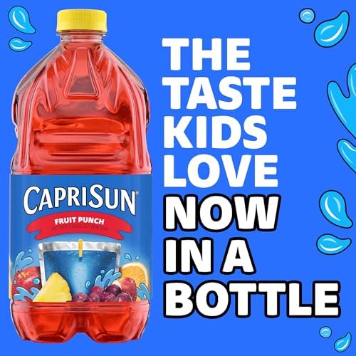 Capri Sun Fruit Punch Flavored Juice Drink Blend, 64 oz Bottle
