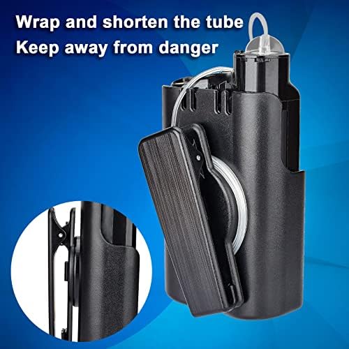 Insulin Pump Holder 360° Rotatable, Insulin Pump Case with Clip for Medtronic MiniMed 630G 640G 670G 770G, Sturdy and Durable Clip (Black)