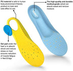 Shoe Insoles for Women Men and Kids, Memory Foam Insoles, Comfortable Sports Shoe Inserts for Shock Absorption and Relieve Foot Pain, Plantar Fasciitis Arch Support Insoles, M(Men 6-9/ Women 7-11)