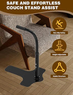yeezoo Couch Stand Assist for Elderly,Adjustable Height Lift Stand Assist with Non-Slip Handle,Stand Assist for Couch,Sofa or Chair(300LBs Capacity)