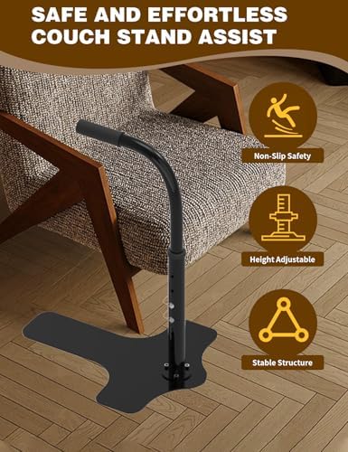 yeezoo Couch Stand Assist for Elderly,Adjustable Height Lift Stand Assist with Non-Slip Handle,Stand Assist for Couch,Sofa or Chair(300LBs Capacity)