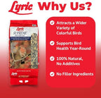 Lyric Supreme Wild Bird Seed for Outside Feeders - Wild Bird Food Mix with Nuts & Sunflower Seeds, Attracts Many Beautiful Songbirds, 40 lb Bag