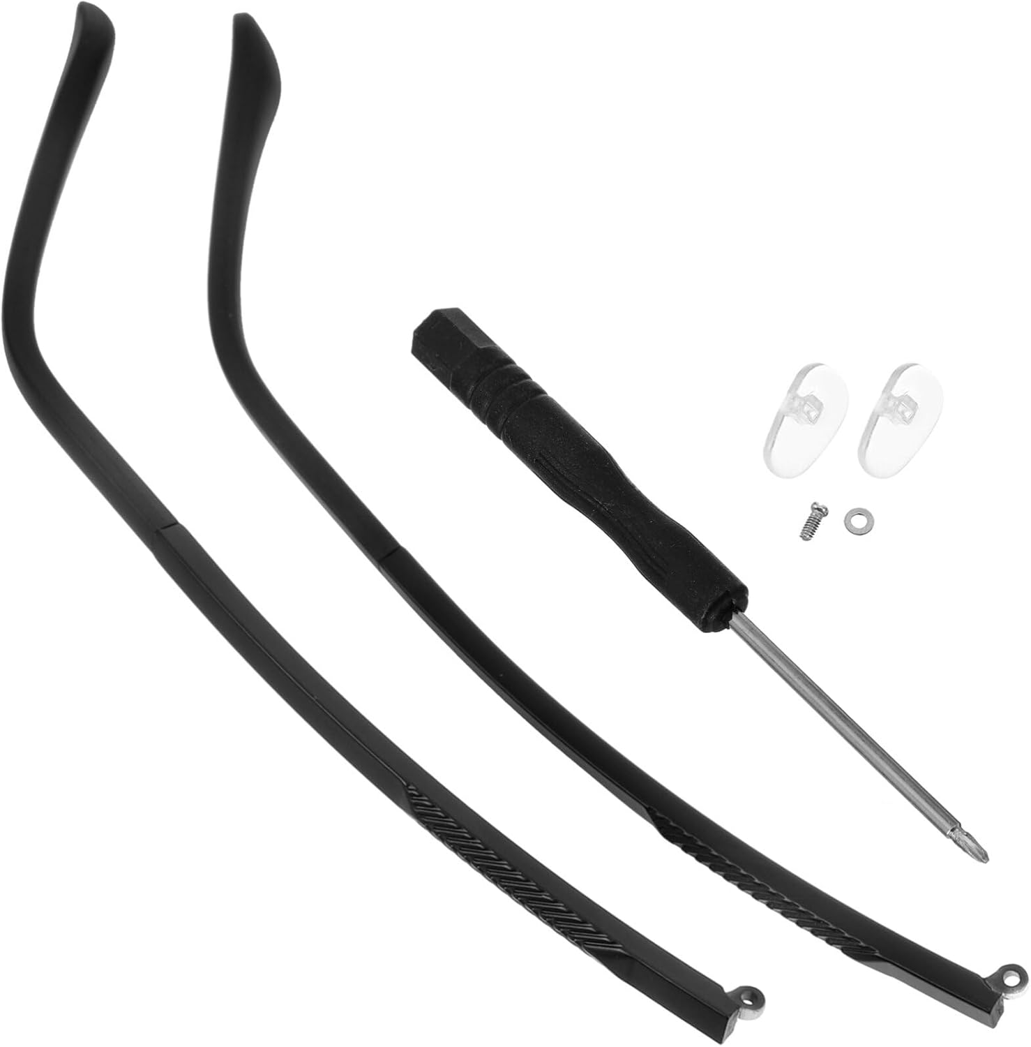 1 Pair Replacement Eyeglass Arms Accessories for Men Women Tr90 Plastic Steel Temple Covers Lightweight Comfortable Fit Eyewear Parts 5.12 Inch