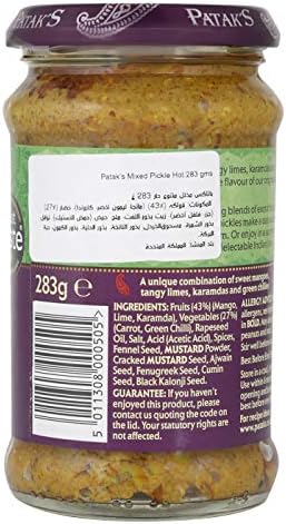 Pataks - Hot Mixed Pickle - 283g