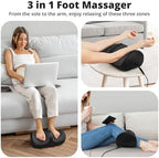 Medcursor Foot Massager with Heat - Foot and Calf Massager with Massage Roller, Deep Massage for Plantar Fasciitis, Pain Relief, Neuropathy, Relax for Home or Office Use (Not Cordless)