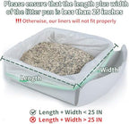 ANWA 40 Count Cat Litter Box Liners for Automatic Cat Litter Box and Litter Box Robot 4/5, Heavy-Duty, Extra Thick