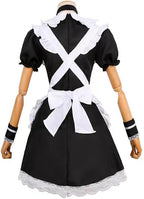 Male Maid Uniforms,Anime French Cat Maid Apron Fancy Dress Cosplay Costume Headwear Collar Cuffs Set