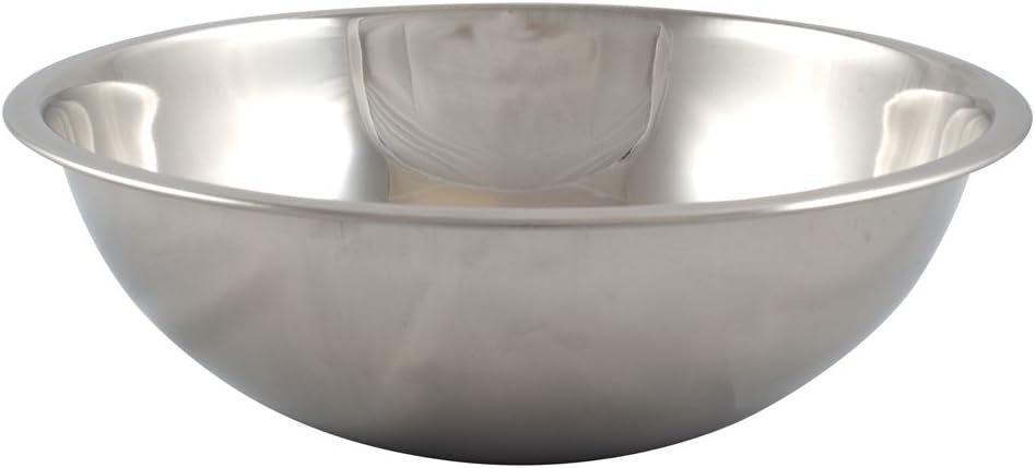 American METALCRAFT, Inc. SSB400 Stainless Steel Mixing Bowl, 10.5' Diameter, Silver, 4-Quart