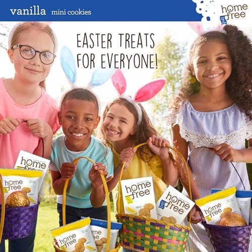 Homefree Mini Vanilla Cookies, Gluten Free, Nut Free, Vegan, School Safe and Allergy Friendly Snack, 5 oz. Box (Pack of 1)