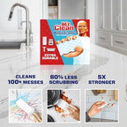 Mr. Clean Magic Eraser Sponge, All Purpose Cleaner, Cleaning Scrubber, Wall, Sneaker, Kitchen, Bathroom, Shower Cleaner, Cleaning Supplies, Melamine Sponge, Cleaning Pads, Extra Durable, 10ct