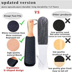 Kinepi Foot Scrubber Pedicure Foot File Pumice Stone,Professional Pedicure Supplies Callus Remove Cracked Heels,Dead Skin,Corn,Scraper File Foot Care Foot Rasp Massage Brush Tools Kit for Men/Women