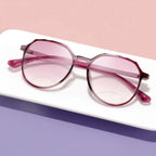 Large Frame Photochromic Sun Readers Polarized Stylish Readers Progressive Bifocal Reading Glasses Women Purple