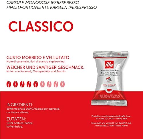 Illy Caffe Iperespresso Capsule Singles, Medium Roast, 100 Count (Pack of 100)