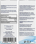 Zane Hellas Oregano Oil Softgels. Extra Strength. Every Softgel Contains 20% Greek Essential Oil of Oregano. 100 mg Carvacrol per Softgel. 60 Softgels.