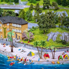 Palm Tree Cake Topper, 10 Pcs Mini Fake Palm Tree Decor Imitation Coconut Trees Artificial Tropical Rainforest Greenery Plant Decoration for Cake Toppers Micro Aquarium Garden Building Landscape