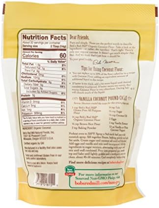 Bob's Red Mill, Organic Gluten Free Coconut Flour, 16 Ounce
