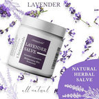 Lavender Salve, All Natural Moisturizing Lavender Balm, Skin Protectant Repair Ointment for Irritated Skin (2 oz)